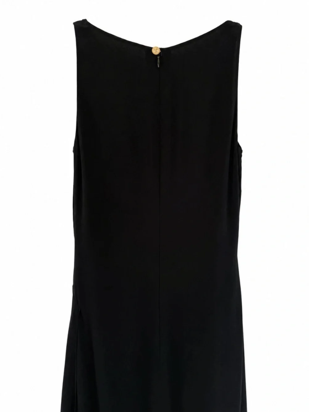 Archival Vintage Chanel 1994 Black Silk Evening Dress